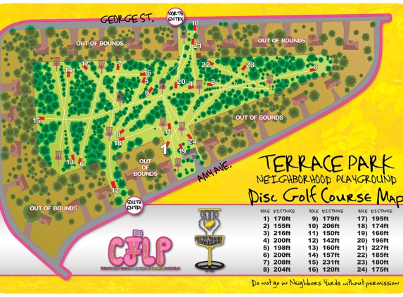 Carly Jean Lewis Playground - Disc Golf Course Design - Traverse City, MI