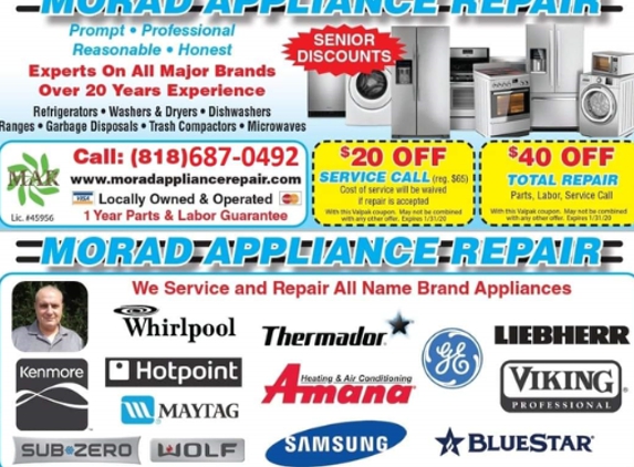 Morad Appliance Repair - Los Angeles, CA