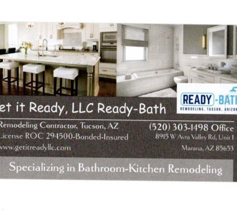 Get it Ready Tucson Remodeling Contractor Handyman - Marana, AZ. Get it Ready, LLC Bathroom-Kitchen Remodeling Contractor, Tucson, AZ 520-303-1498