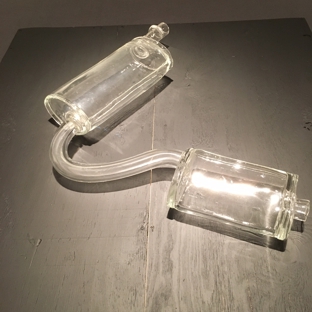Rapco Automotive Centers - Philadelphia, PA. An exhaust system made of glass found in a museum