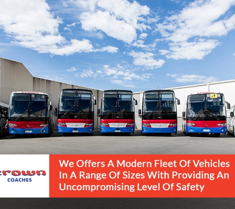 Crown Coaches Pty. Ltd. - Nunawading, VIC. We Offers A Modern Fleet Of Vehicles In A Range Of Sizes With Providing An Uncompromising Level Of Safety