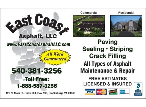 East Coast Asphalt Paving & Sealing - Beckley, WV