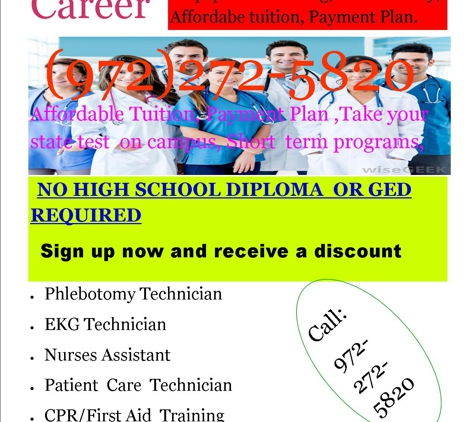 CNA-PCT-Phlebotomy-CPR - Garland, TX