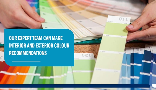 Fresh Space. Our expert team can make interior and exterior colour recommendations.
