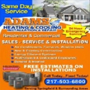 Adams Heating and Cooling - Heating Equipment & Systems-Repairing