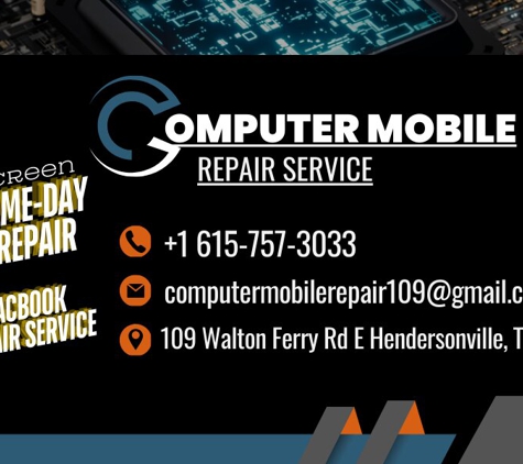 Computer Mobile Repair Service - Hendersonville, TN