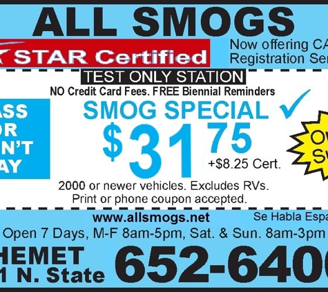 All Smogs - Hemet, CA