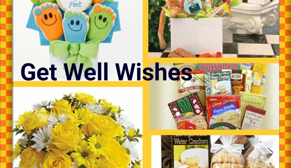 Leigh's Lovely Gift Baskets - Pittsburgh, PA. Get Well cookie and floral bouquets and care packages