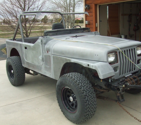 Blast Tech - Englewood, CO. Nineteen Eighty Seven Jeep YJ  Rt. Front