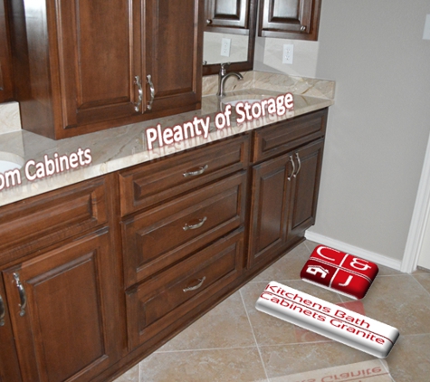 C&J Kitchens Bath Cabinets Granite