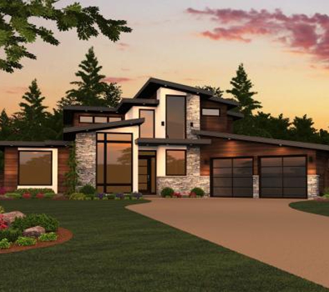 Modern House Plans by Mark Stewart - Sherwood, OR