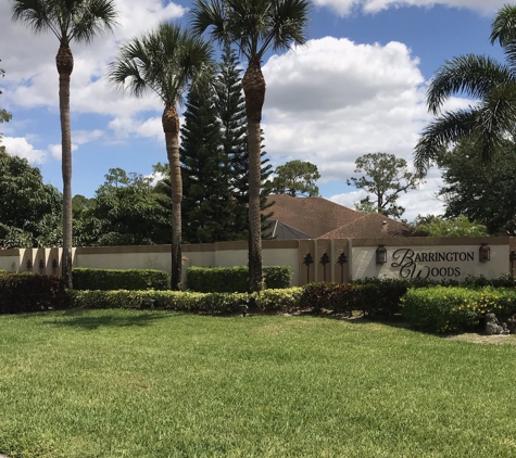 D M Young Tree Service. Trimming Palms for Barrington Woods HOA. Wellington Fl. Thank you for your repeat business!