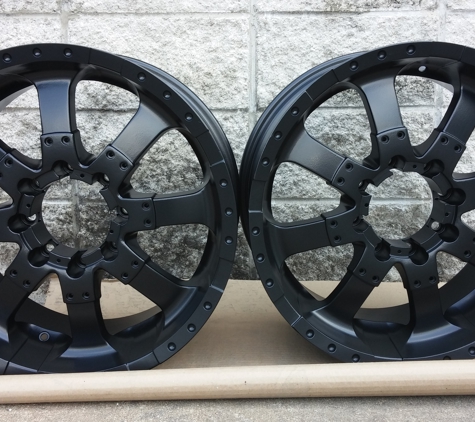 Crump Sandblasting & Powder Coating - Springfield, MO. Wheels - Matte Black