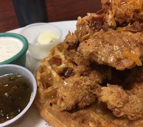 Compadre's Texas Cafe - Conroe, TX. Chicken Waffle with jalapeno jam #4 Tx country biscuit menu