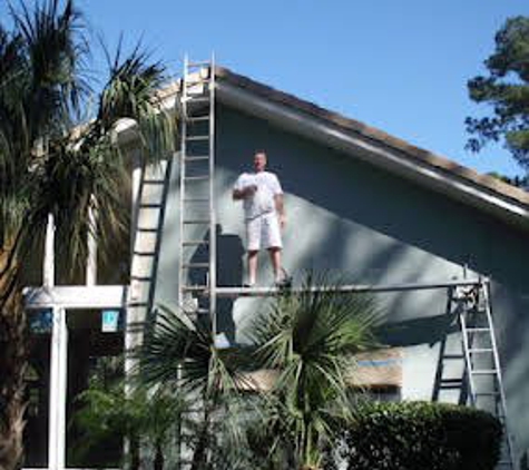 Robert's Exterior Home Improvement. We paint 2 story exteriors too!