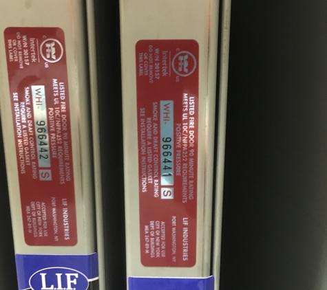 Steele & Loeber Lumber Co. This is what a fire rating tag is, it not what was installed on my build, and was required by town inspector.NO good inspector.