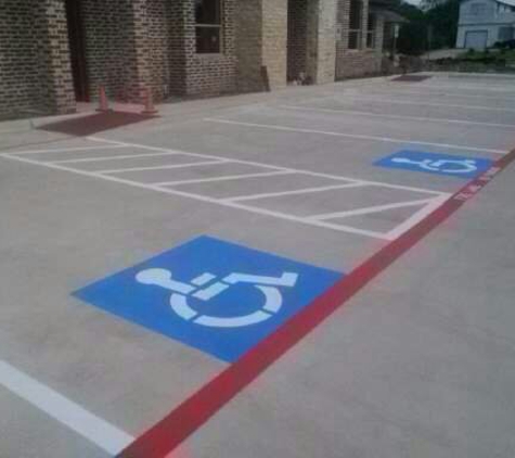 visible parking striping - Fort Worth, TX