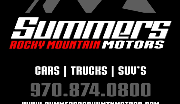 Summers Rocky Mountain Motors - Delta, CO. Summers Rocky Mountain Motors
Family Owned and Operated since 1996