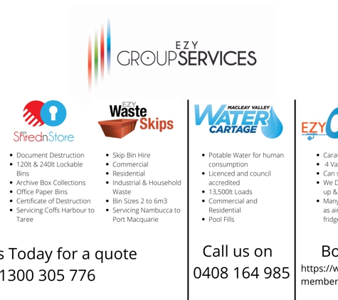 Ezy Waste Skips. Ezy Group Services