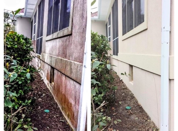 Clean Coastal Living Inc - Brunswick, GA. Soft Washed the mold/ mildew from our stucco home.