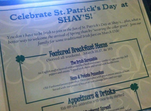 Shay's Restaurant - Shoreline, WA