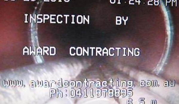 Award Contracting - Malaga, WA. CCTV Pipe Inspection