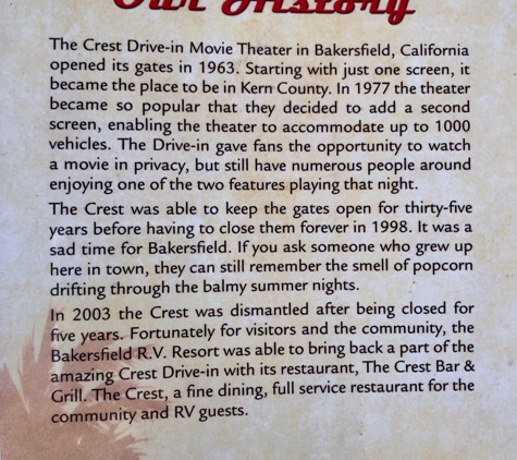 Crest Bar & Grill - Bakersfield, CA