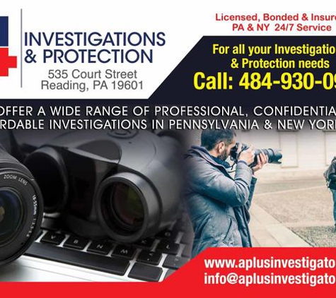 A+ Investigations & Protection - Reading, PA