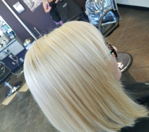 Val's House of Hair - Southgate, MI. Perfect blonde hair I really like coming here always great service . They do perfect makeup also the ladies are kind . They do awesome cuts