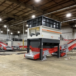 Alltracon - Medina, OH. New conveyor assembly installation and setting of 30K+ pound shredder, platform, and hood installation