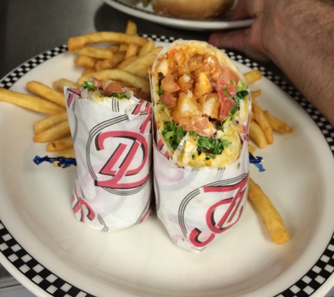 DinerLuxe - New Milford, CT. Buffalo chicken wrap, yum!