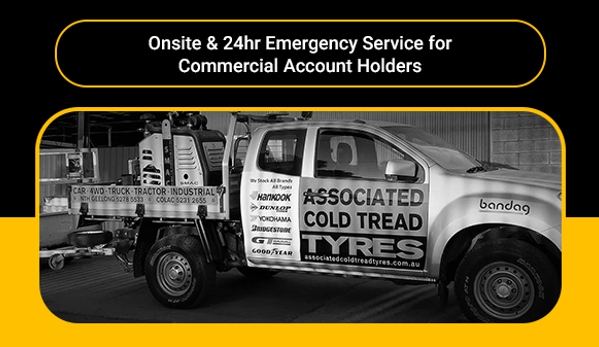 Associated Cold Tread Tyres - North Geelong, VIC. Onsite & 24hr Emergency Service for Commercial Account Holders