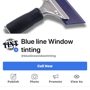 Blue line window tinting