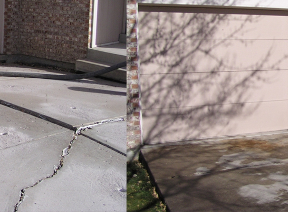 Crackerjack Mud Jacking Inc. Before & After - Concrete Lifting / Mud Jacking Services