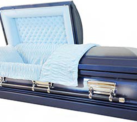 Webb Caskets - Houston, TX. AMBASSADOR MED BLUE $1,395.00