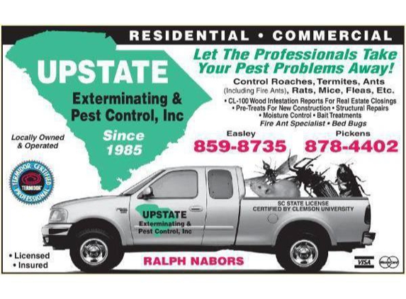 Upstate Exterminating & Pest Control - Easley, SC