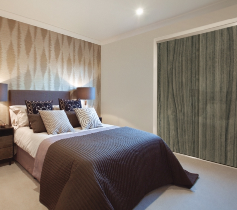 Bradnam's Windows & Doors - Mount St John, QLD. Sliding Wardrobe Door With Image Glass