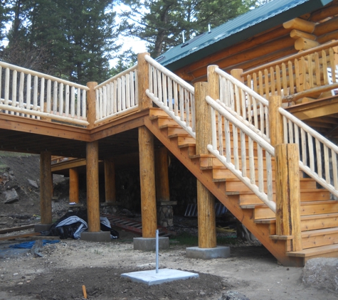 Terry's Hand Peeled Log Railings - Ennis, MT