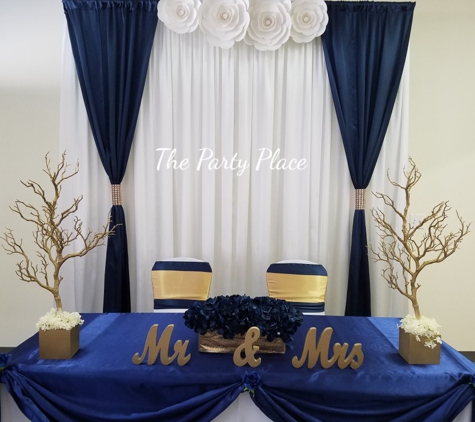 The Party Place Banquet Hall - Orange Park, FL. Wedding reception head table