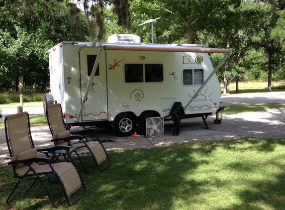 Stephen F Austin State Park - San Felipe, TX. Our pullthru campsite at Stephen Austin State Park. Wonderful memories.