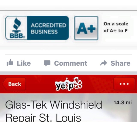 Glas-Tek Windshield Repair