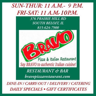 Bravo Pizza & Italian Restaurant - South Beloit, IL