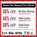 Broken Key Removal Fort Worth - Locks & Locksmiths