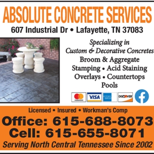 Absolute Concrete Services - Lafayette, TN