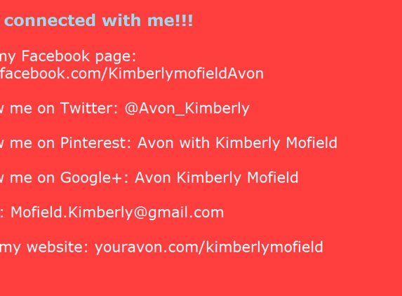 Kimberly Mofield Independent Avon Representative - Hermitage, TN