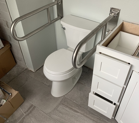 Texas ADA Home Remodeling - San Antonio, TX. Fold Down Grab Bars