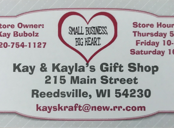 Kay and Kayla's Gift Shop - Reedsville, WI