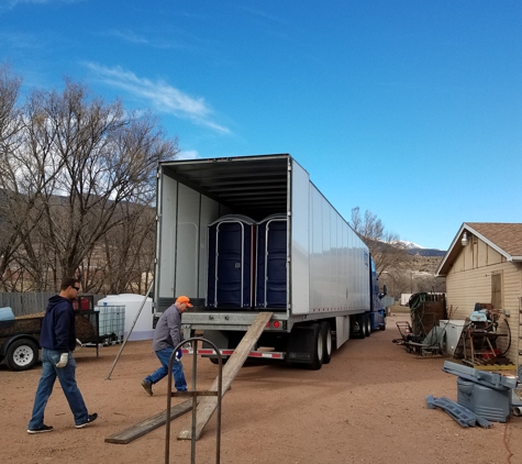 American Portable Services Inc. - Colorado springs, CO. Unloading another shipment!