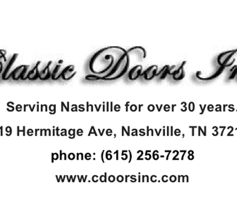 Classic Doors, Inc. - Nashville, TN