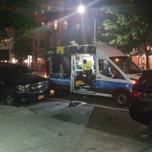 Quick Fix Mobile Tire Repair - Brooklyn, NY. Changing a tire for a guy while he sleeps so he can get to work on time with no hassle 